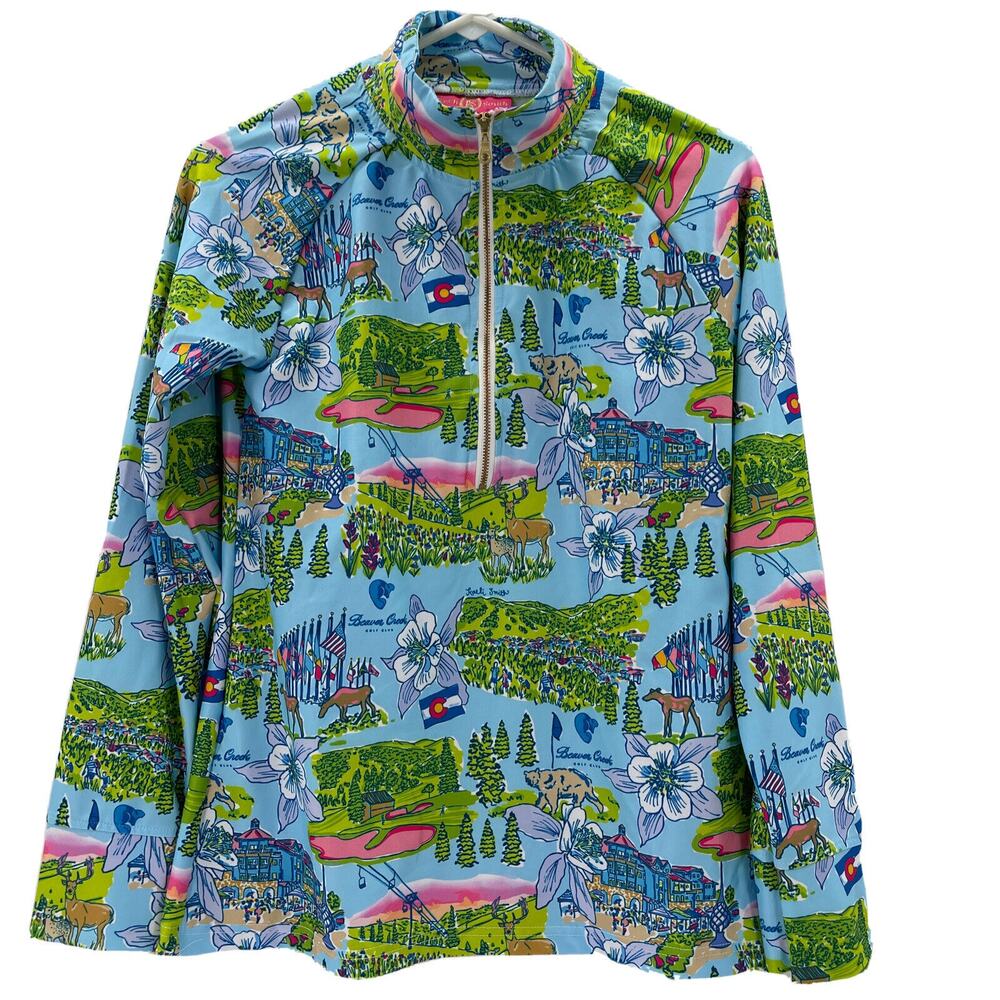 Kaeli Smith 1/4 Zip Pullover Beaver Creek Golf Club Womens XS Made‎ In USA